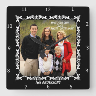 QUADRADO CRIE O SEU PRÓPRIO RELÓGIO