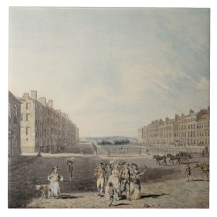 Quadrado da rainha, Londres, 1786 (w/c e caneta e
