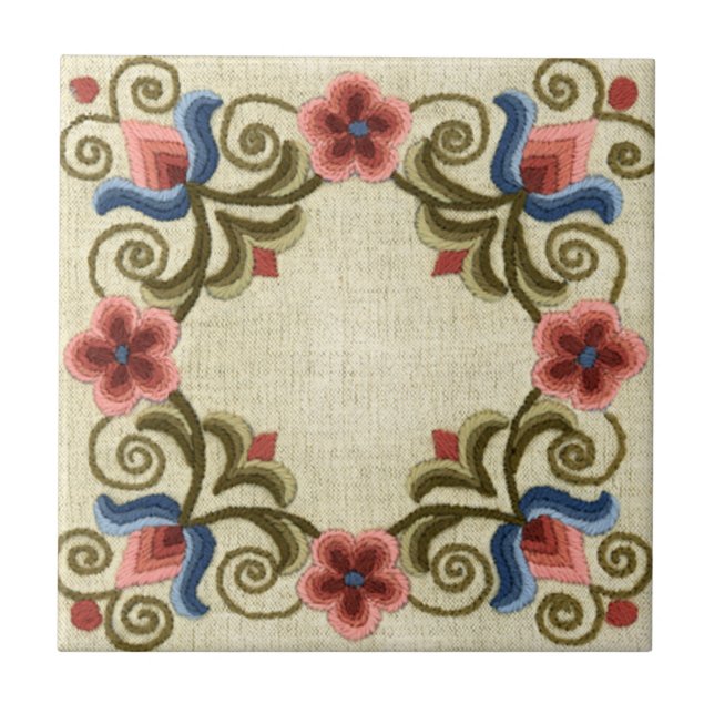 Quadrado de bordados húngaro (Frente)