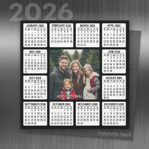 Quadrado de Calendário Magnético com Foto