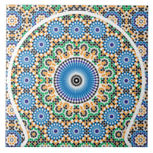 quadrado de cerâmica com mosaico