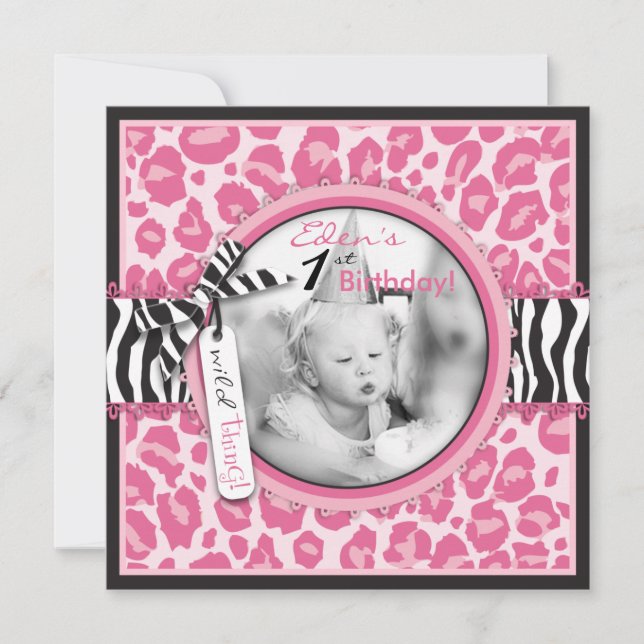 Quadrado de Convite CP de Cupcake Selvagem 2 (Frente)