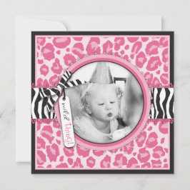 Quadrado de Convite CP de Cupcake Selvagem B2