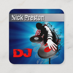 Quadrado DeeJay   DJ Mix Funky Beats Cartão de visita