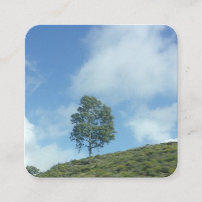 Quadrado design de cartão de visita e estilo (Frente)