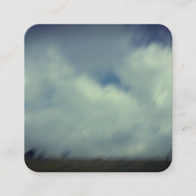 Quadrado design de cartão de visita e estilo (Frente)