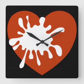 Quadrado Design de Espalhamento Do Amor Africano Do Relógio