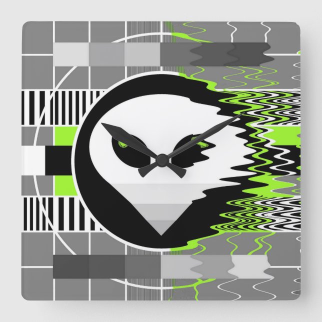 quadrado do relógio da TV alienígena (Frente)