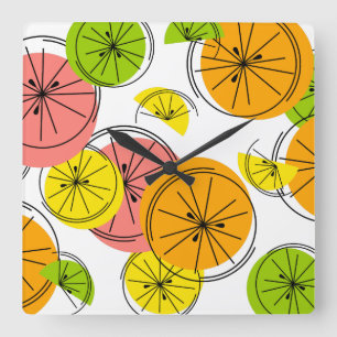 Quadrado do relógio de citros