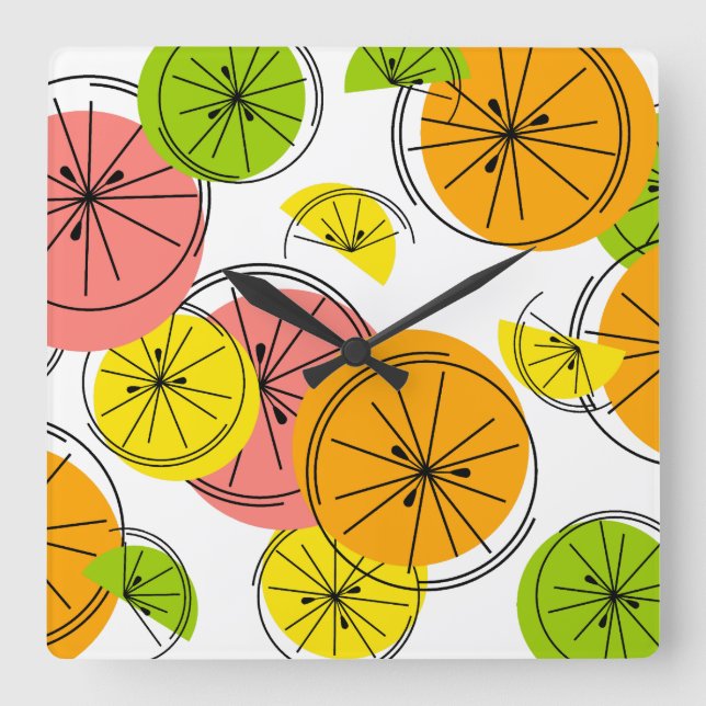 Quadrado do relógio de citros (Frente)