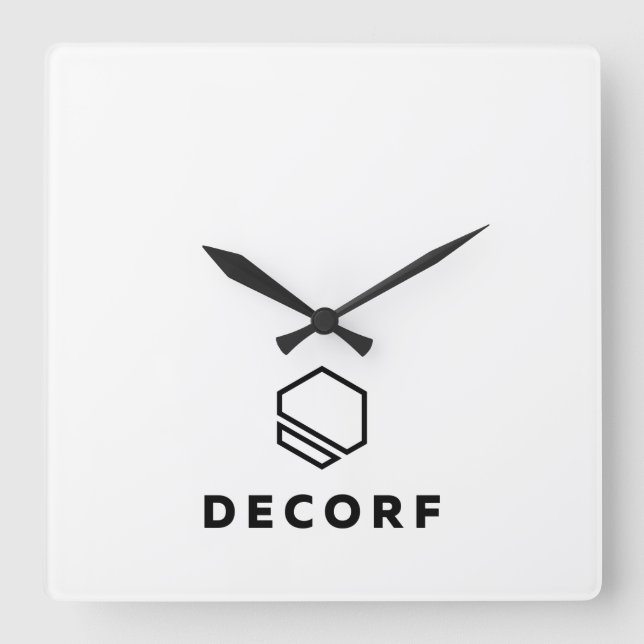 Quadrado do relógio de parede acrílico (Frente)