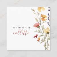 Elegante Flowers, artesão Cartão de visita