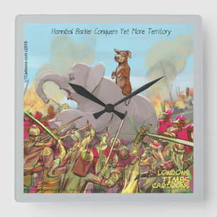 Quadrado Engraçado Hannibal, O Relógio De Muro Do Conquis