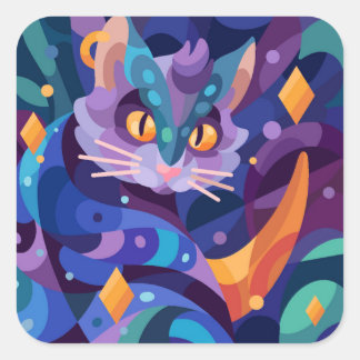 Quadrado Esta é a estação do adesivo da bruxa