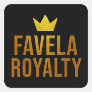 Quadrado Estampa Hip Hop - Favela Royalty - Adesivo