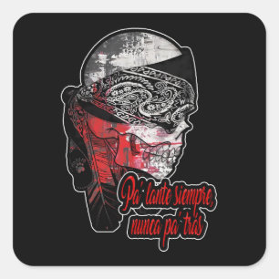 Quadrado Estampas Hip Hop - Nunca Pa’trás - Adesivo