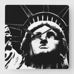 Quadrado Estátua de Relógio da Liberdade em Nova York