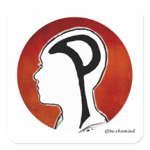 Esteja 100 no adesivo da mente