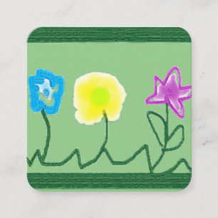 Quadrado ESTILO cartão de visita ART&DESIGN