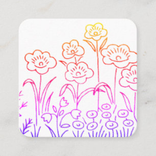 Quadrado ESTILO cartão de visita ART&DESIGN