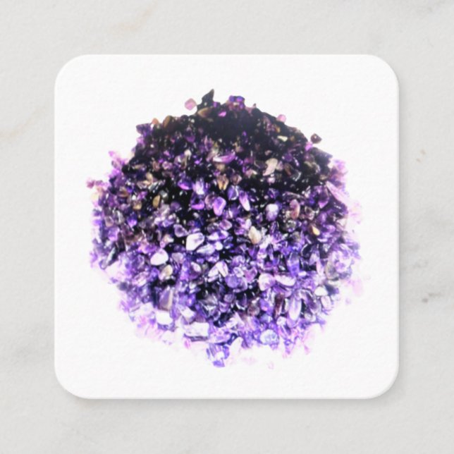 Quadrado ESTILO cartão de visita CRYSTAL DESIGN (Frente)