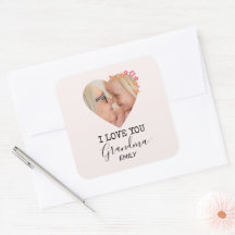 Eu Te Amo Vovó | Adesivo Personalizado