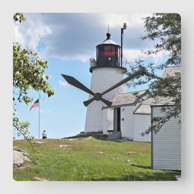 Quadrado Farol de Ilha Queimada, Relógio de Muro de Maine (Frente)