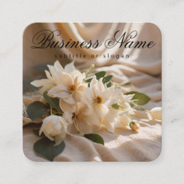 Quadrado Floral estético | Sunny | Boho | Cartão de Visita