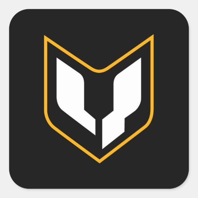 Quadrado Folha do adesivo Crest (Frente)