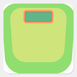 Quadrado Folha do adesivo do localizador de peso verde