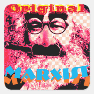 Quadrado Folha do adesivo MARXist original