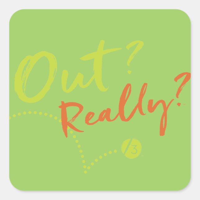 Quadrado Fora da Linha 3? Sério? Adesivo (Frente)