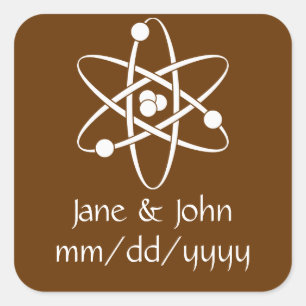 Quadrado Força Atrativa no Adesivo de Chocolate