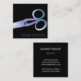 Quadrado Holographic simplesmente cartão de visita quadrada