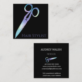 Quadrado Holographic simplesmente cartão de visita quadrada