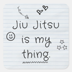 Quadrado Jiu Jitsu é o meu design do adesivo