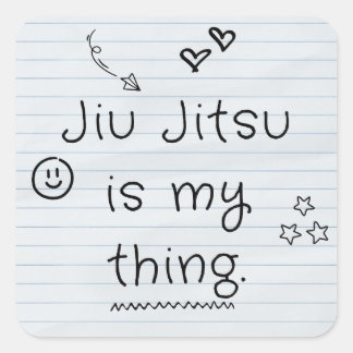 Quadrado Jiu Jitsu é o meu design do adesivo