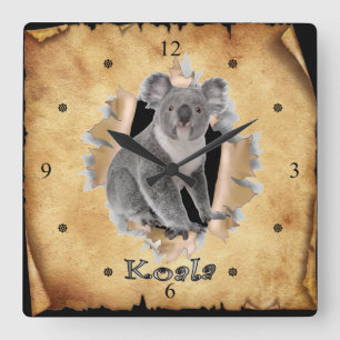 Quadrado Koala Quebra O Relógio De Papel! ~