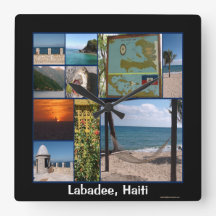 Labadeus, relógio do muro do Haiti