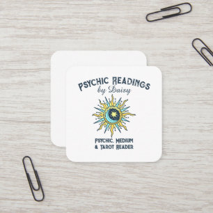 Quadrado Leitor Tribal Moon Tarot Cartão de visita