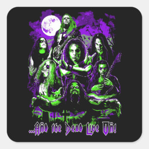 Quadrado Lendas do Metal Adesivo – Os Mortos Vivem!