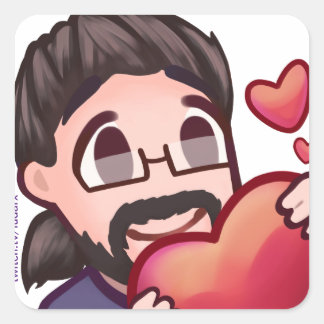 Quadrado Ludarx | Amor | Adesivo adesivo