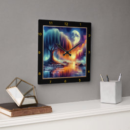 Quadrado Marca 11:24 Relógio de Orações: Acredite e Receba