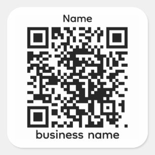 Quadrado Modelo de Adesivo QR