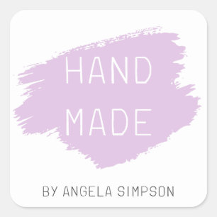 Quadrado Modern Lilac DIY feito à mão por um adesivo person