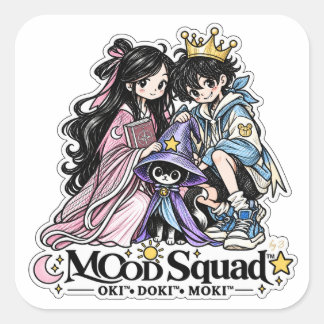 Quadrado MOoD Squad™ | OKI DOKI MOKI Adesivo de Personagem