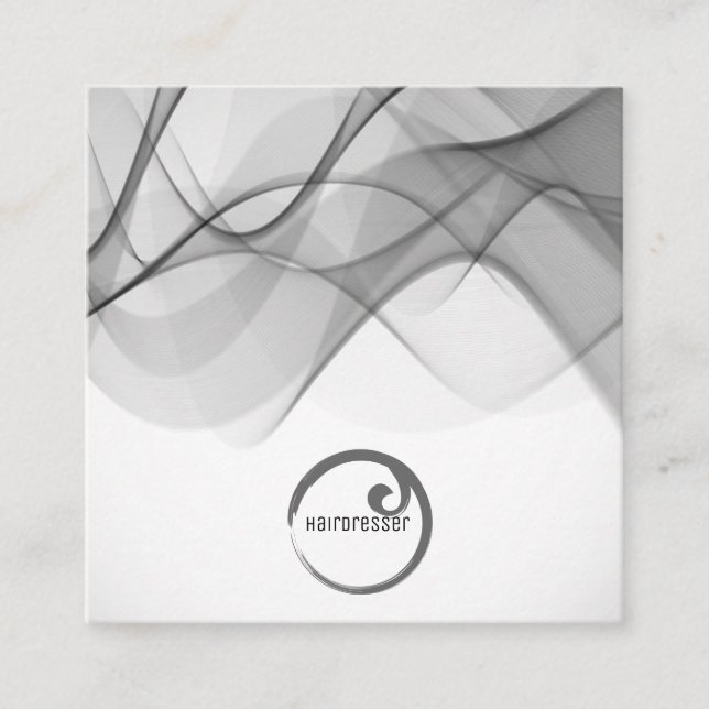 Quadrado na moda do cartão de visita moderno (Frente)