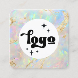 Quadrado novo cartão de visita design opal