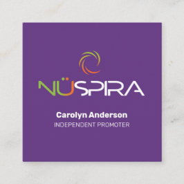 Quadrado NuSpira Cartão de visita Roxo