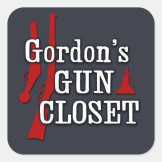 Quadrado O adesivo do Gordon's Gun Closet